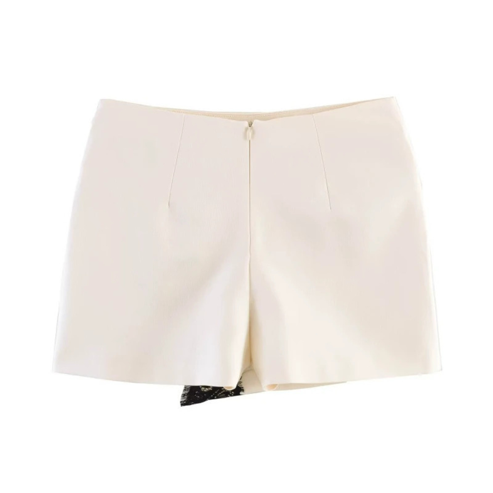 ZARA Fashionable Versatile Lace Patchwork Skirt Pants - Picture 1 of 4